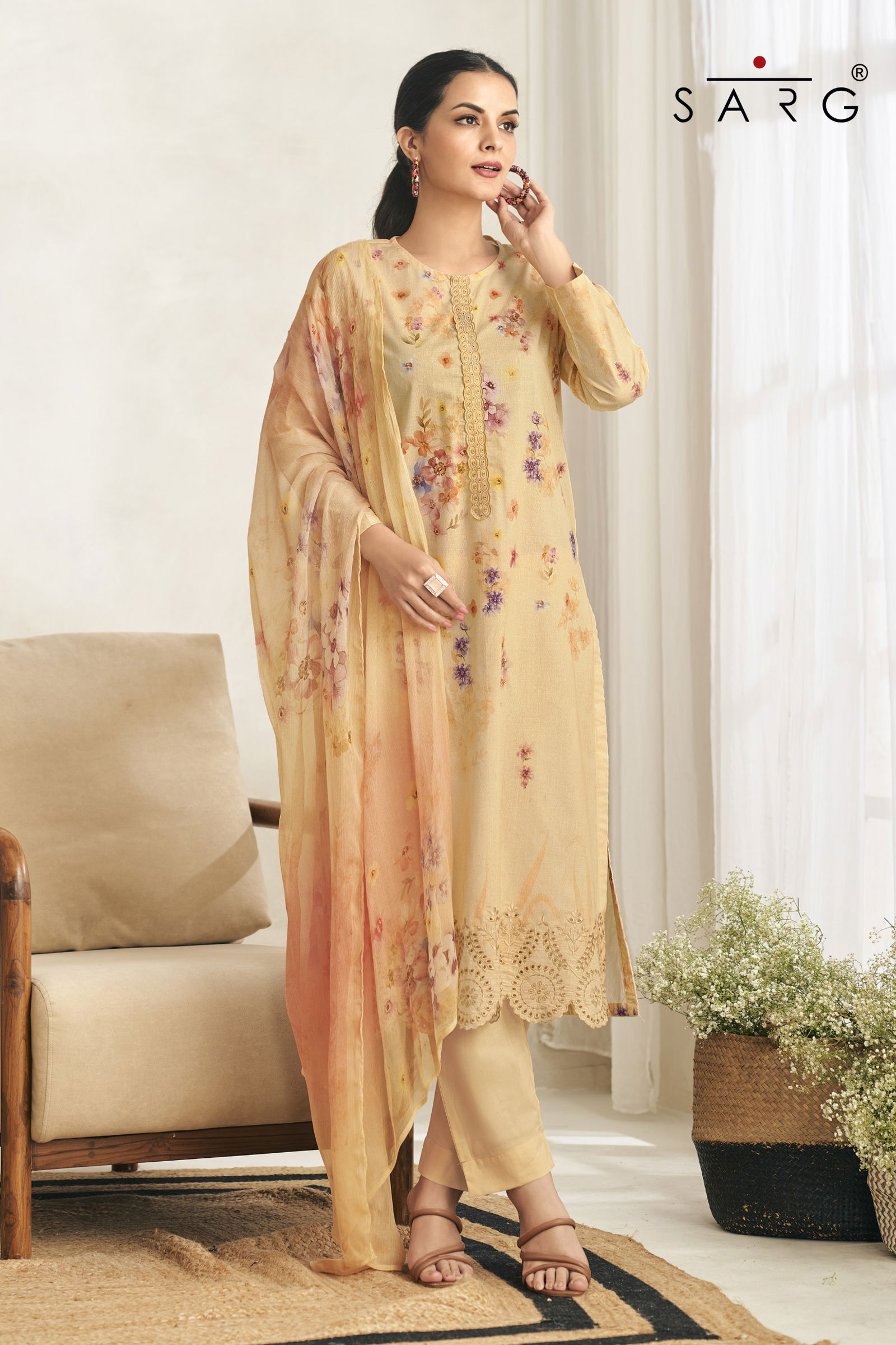 Avigya By Sarg Lawn Cotton Printed Dress Material Wholesale Shop In Surat